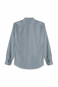Ooto Camisa Slim Lino Manga Larga  Gris Best