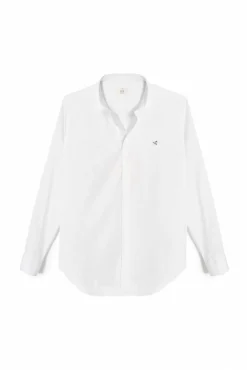 Ooto Camisa Slim Lisa Manga Larga  Blanco New