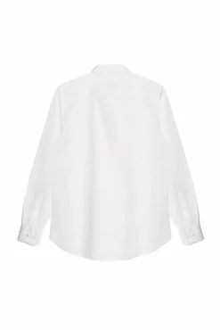 Ooto Camisa Slim Lisa Manga Larga  Blanco New