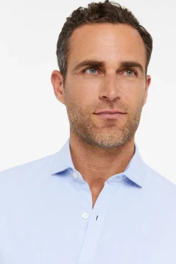 Cortefiel Camisa Slim Oxford Lisa Azul Outlet