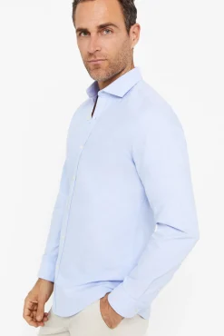 Cortefiel Camisa Slim Oxford Lisa Azul Outlet