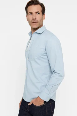 Cortefiel Camisa Slim Oxford Lisa Verde Outlet