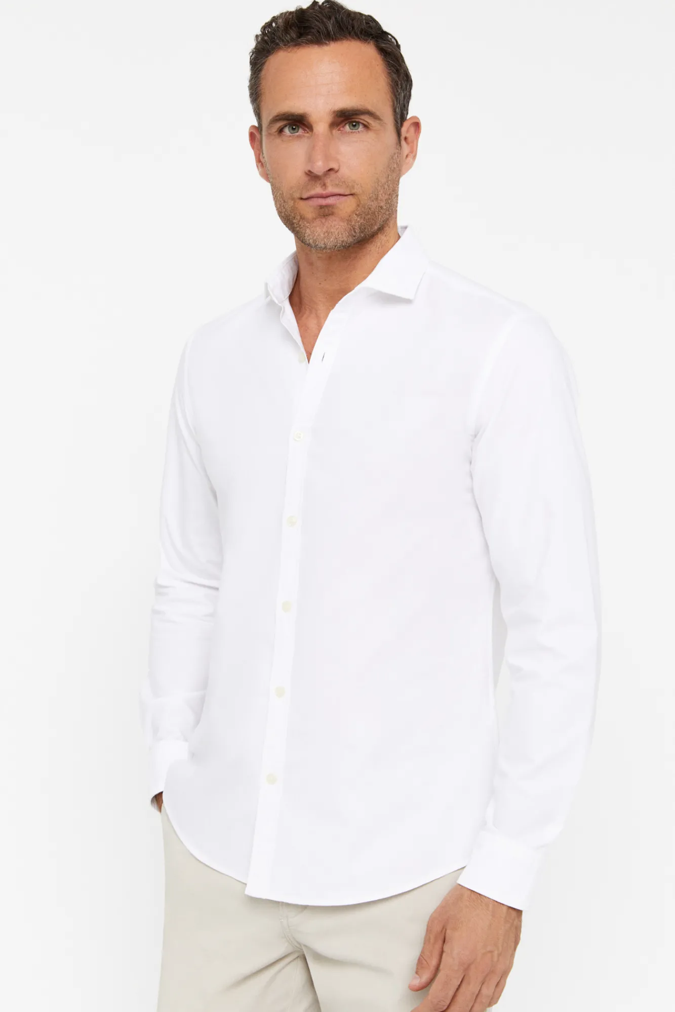 Cortefiel Camisa Slim Oxford Lisa Blanco Online