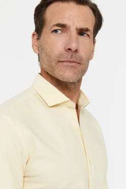 Cortefiel Camisa Slim Oxford Lisa Amarillo Online