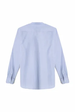 Ooto Camisa Slim Rayas Manga Larga  Azul Clearance