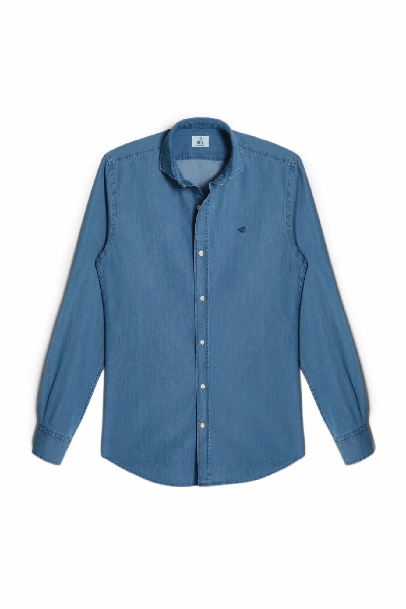 Ooto Camisa Slim Vaquera Manga Larga Azul Best