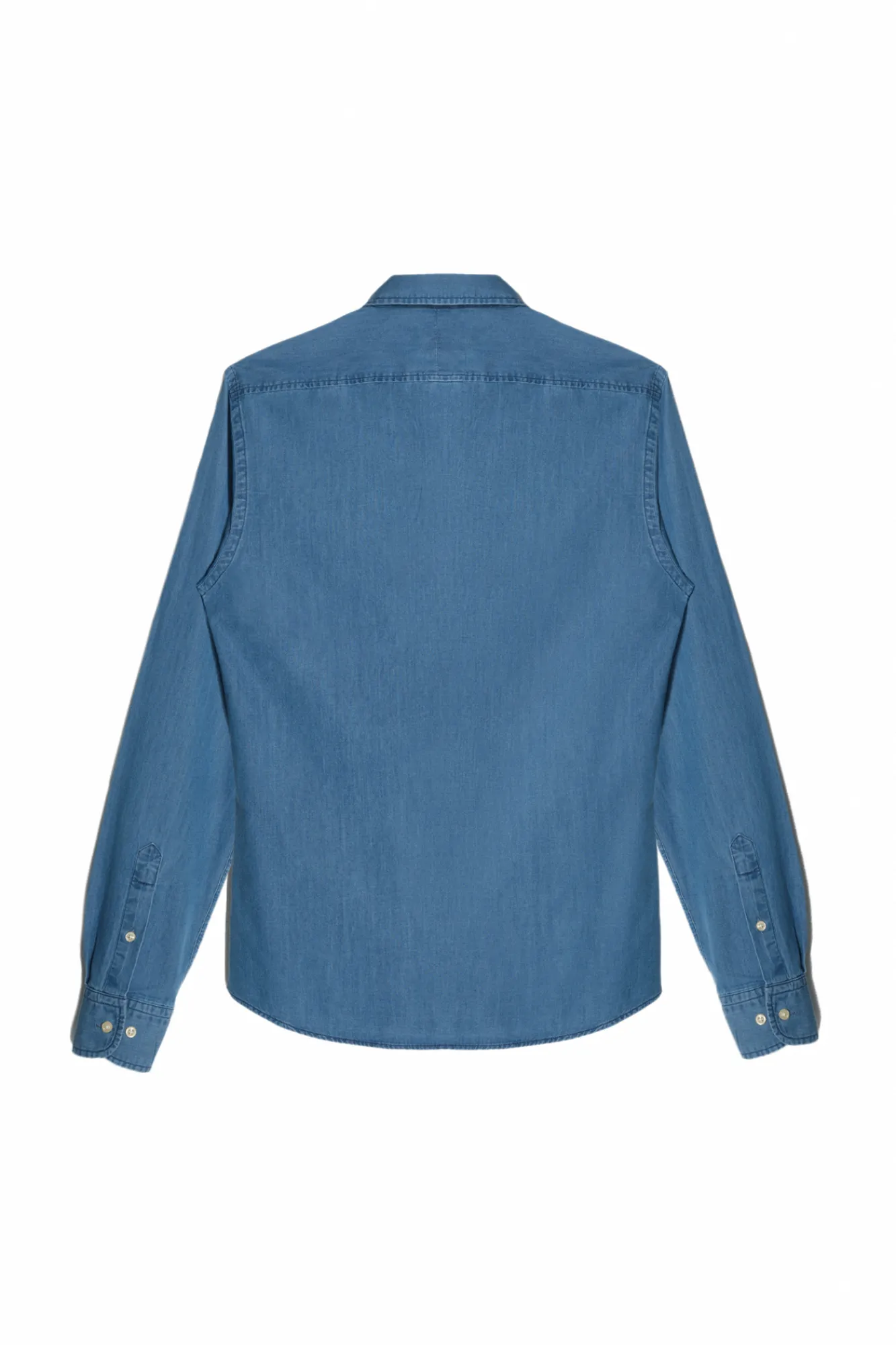 Ooto Camisa Slim Vaquera Manga Larga Azul Best