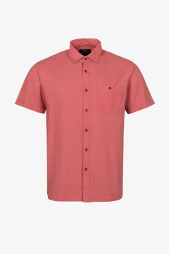 Tiffosi Camisa Slub Regular Fit Rojo