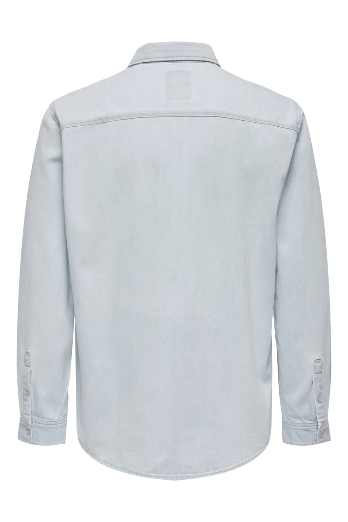 Only & Sons Camisa Tejido Denim Azul Claro Outlet