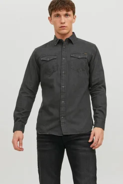 Jack & Jones Camisa Vaquera Negro Discount