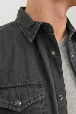 Jack & Jones Camisa Vaquera Negro Discount