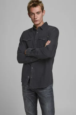 Jack & Jones Camisa Vaquera Negro Discount