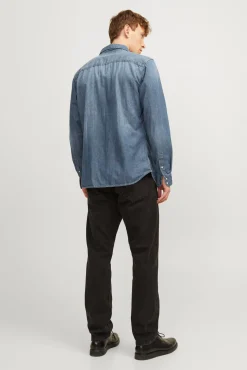 Jack & Jones Camisa Vaquera Azul Medio Clearance