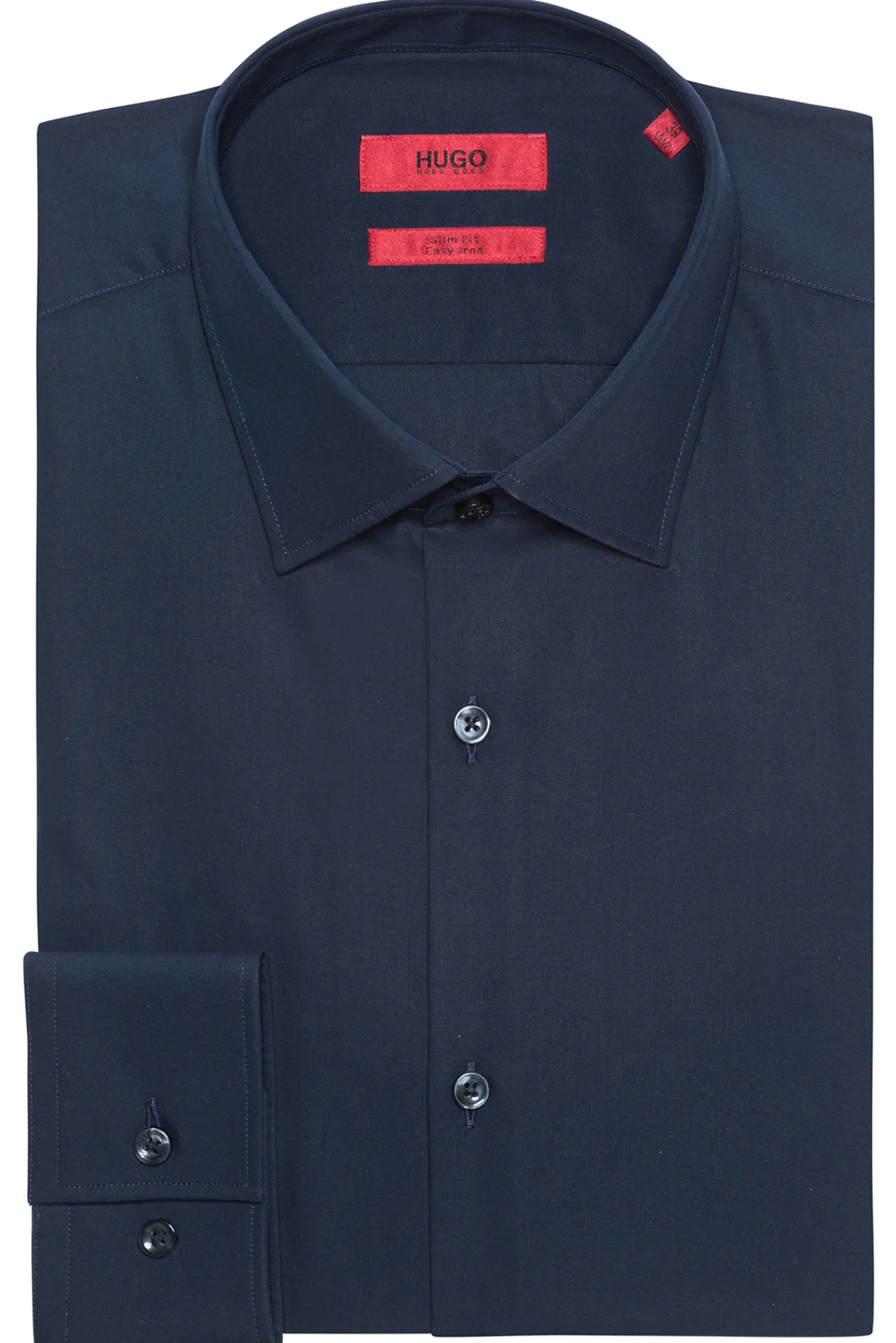 HUGO Camisa Vestir Navy Clearance