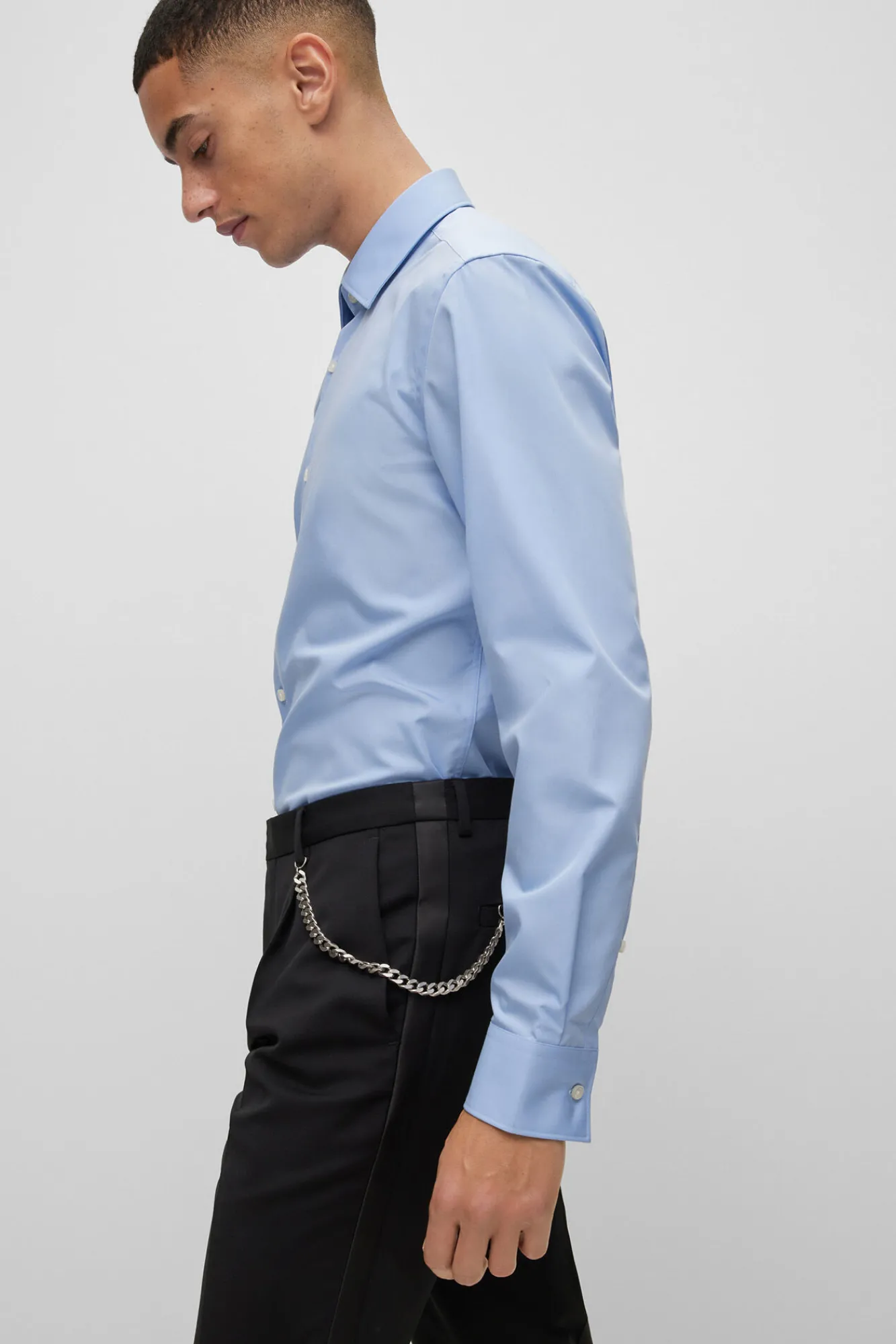 HUGO Camisa Vestir Azul Indigo New