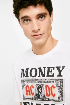 * Camiseta Ac/Dc Money Talks Marfil Sale