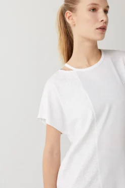 Dash and Stars Camiseta Algodon Abertura Beige Outlet