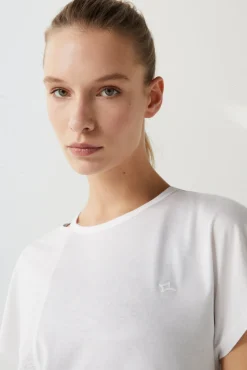 Dash and Stars Camiseta Algodon Abertura Beige Outlet