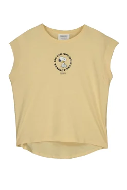 Women'secret Camiseta Algodon Manga Corta Snoopy Amarillo Discount
