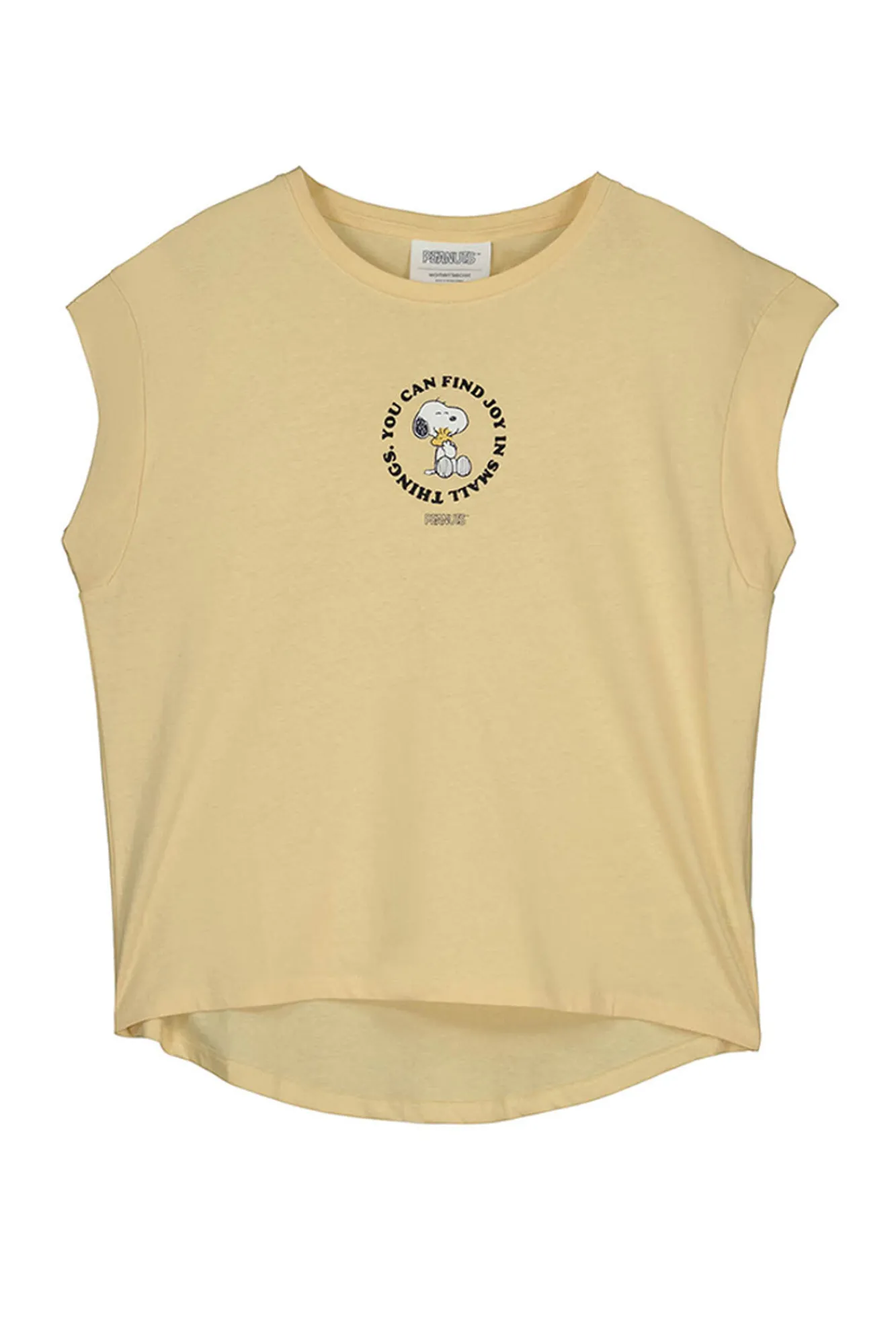 Women'secret Camiseta Algodon Manga Corta Snoopy Amarillo Discount