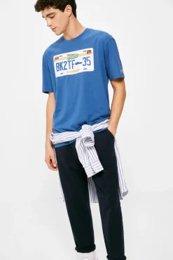 * Camiseta Back To The Future Azul Claro Sale