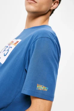 * Camiseta Back To The Future Azul Claro Sale