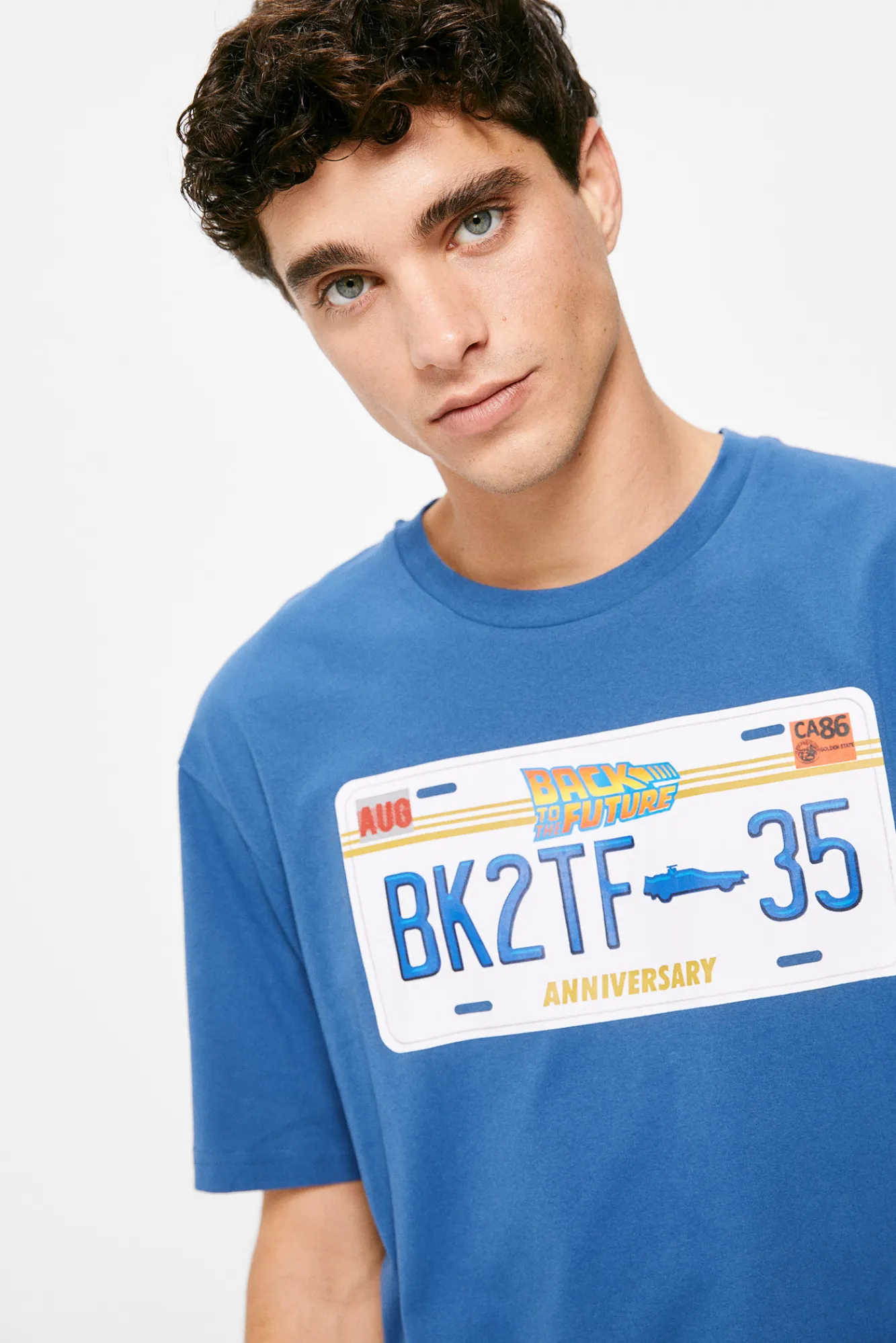 * Camiseta Back To The Future Azul Claro Sale