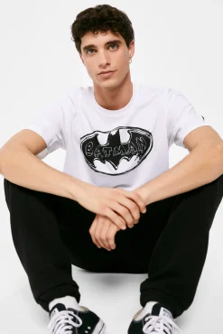 * Camiseta Batman Logo Blanco Online