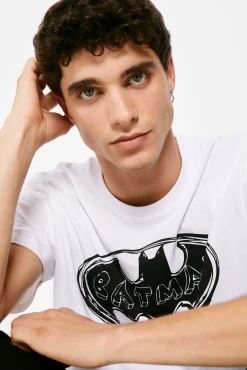 * Camiseta Batman Logo Blanco Online