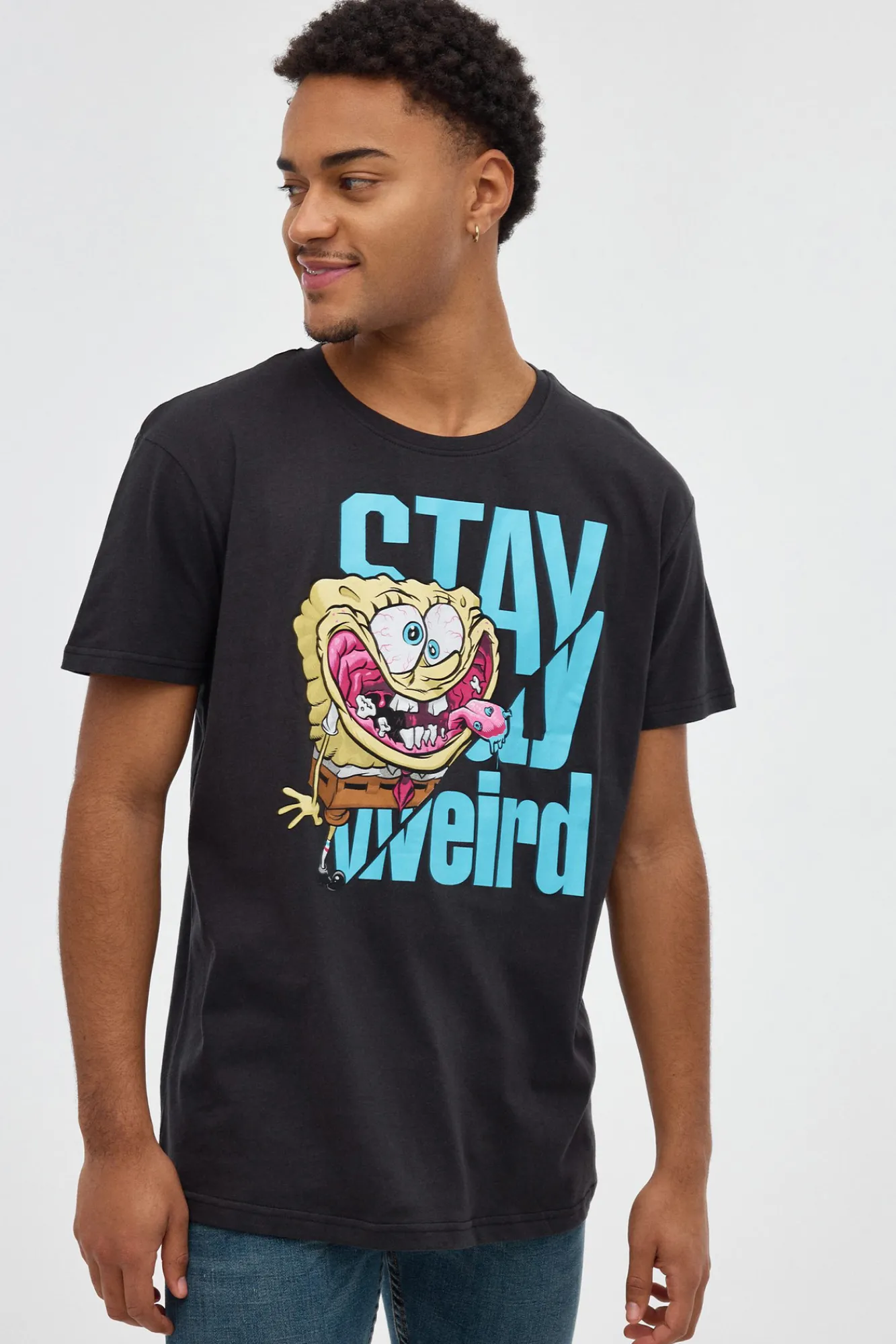 Inside Camiseta Bob Esponja Negro Outlet