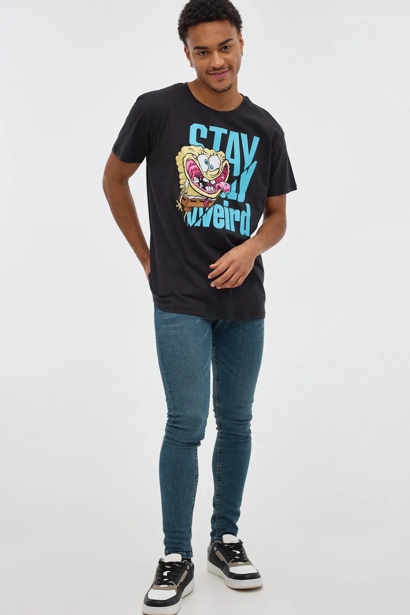 Inside Camiseta Bob Esponja Negro Outlet