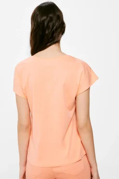 * Camiseta Bolsillo Bordado Suizo Granate Discount