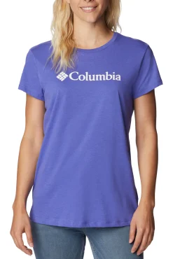 Columbia Camiseta Casual Estampada Trek™ Para Mujer Morado Hot