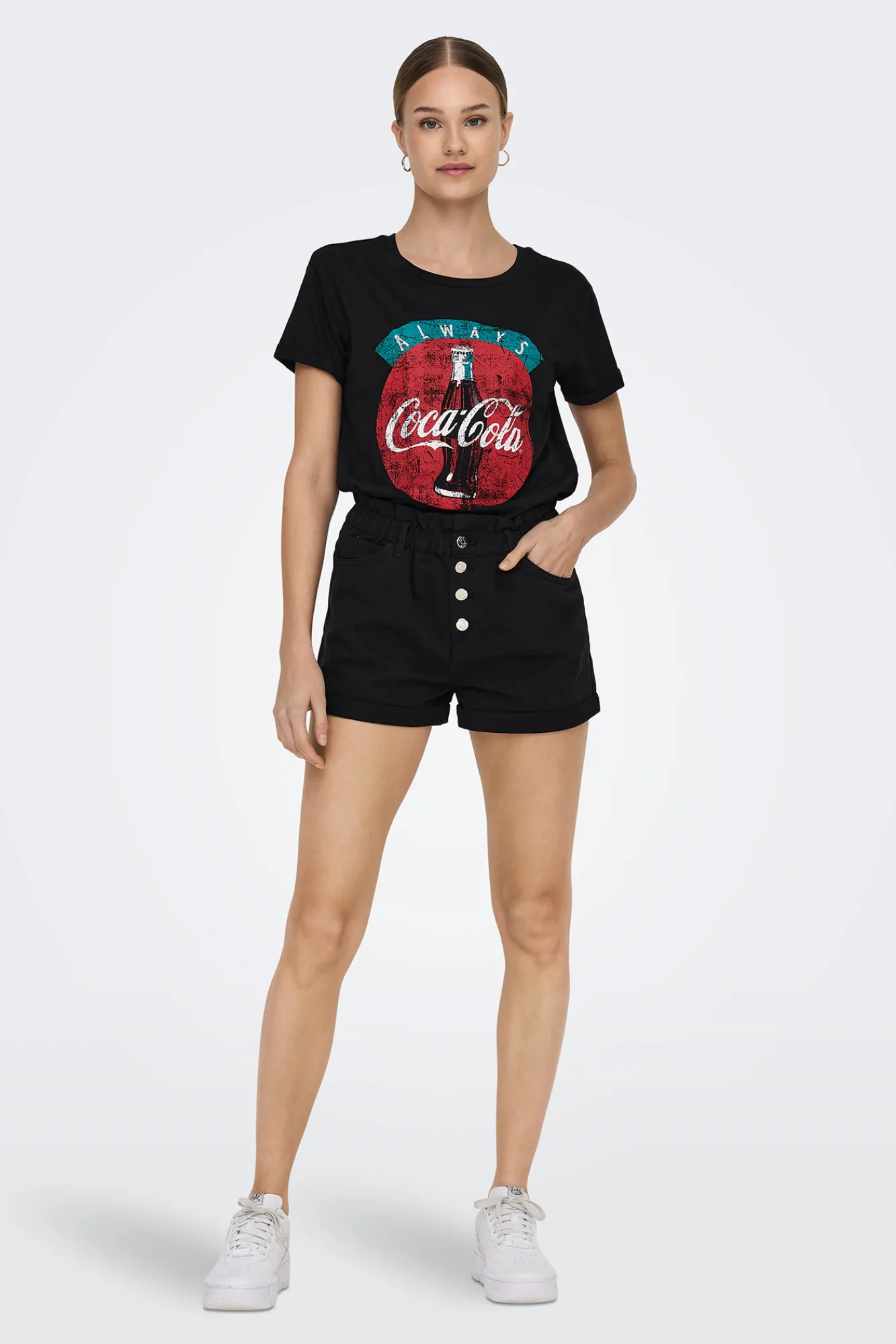 JDY Camiseta Coca-Cola Negro Best