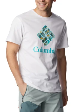 Columbia Camiseta Rapid Ridge™ Espalda Para Hombre Blanco Outlet