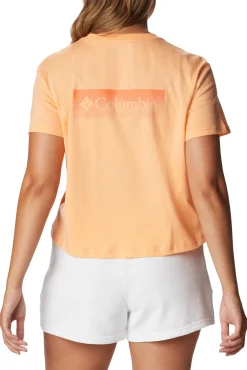 Columbia Camiseta Corta Estampada North Cascades™ Para Mujer Naranja Sale