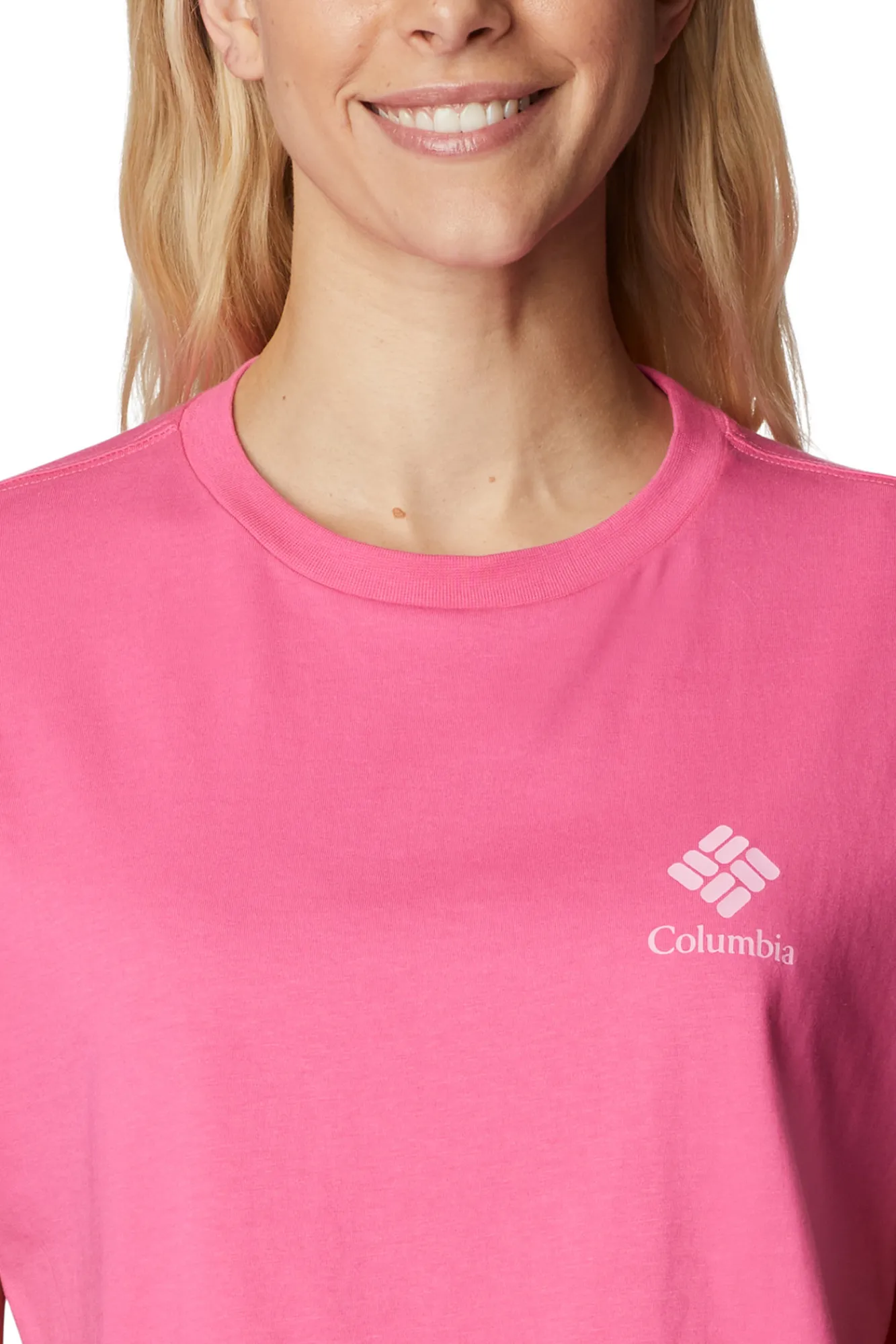 Columbia Camiseta Corta Estampada North Cascades™ Para Mujer Rosa New