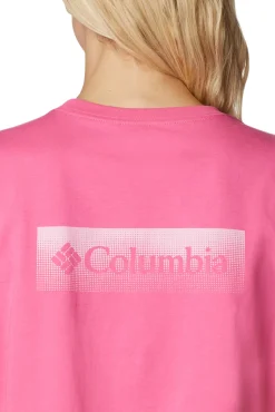 Columbia Camiseta Corta Estampada North Cascades™ Para Mujer Rosa New