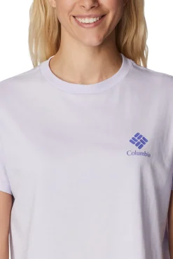 Columbia Camiseta Corta Estampada North Cascades™ Para Mujer Morado Clearance