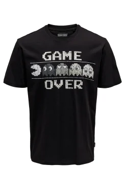 Only & Sons Camiseta De Manga Corta Negro Clearance