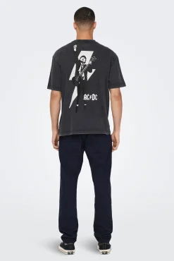 Only & Sons Camiseta De Manga Corta  Negro Online