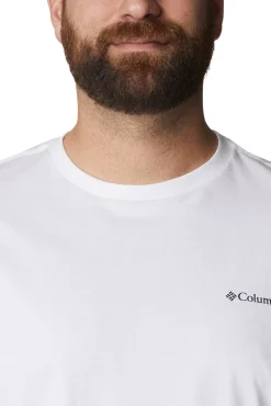 Columbia Camiseta De Manga Corta Con Estampado En La Espalda Rockaway River™ Para Hombre Estampado Fondo Blanco New