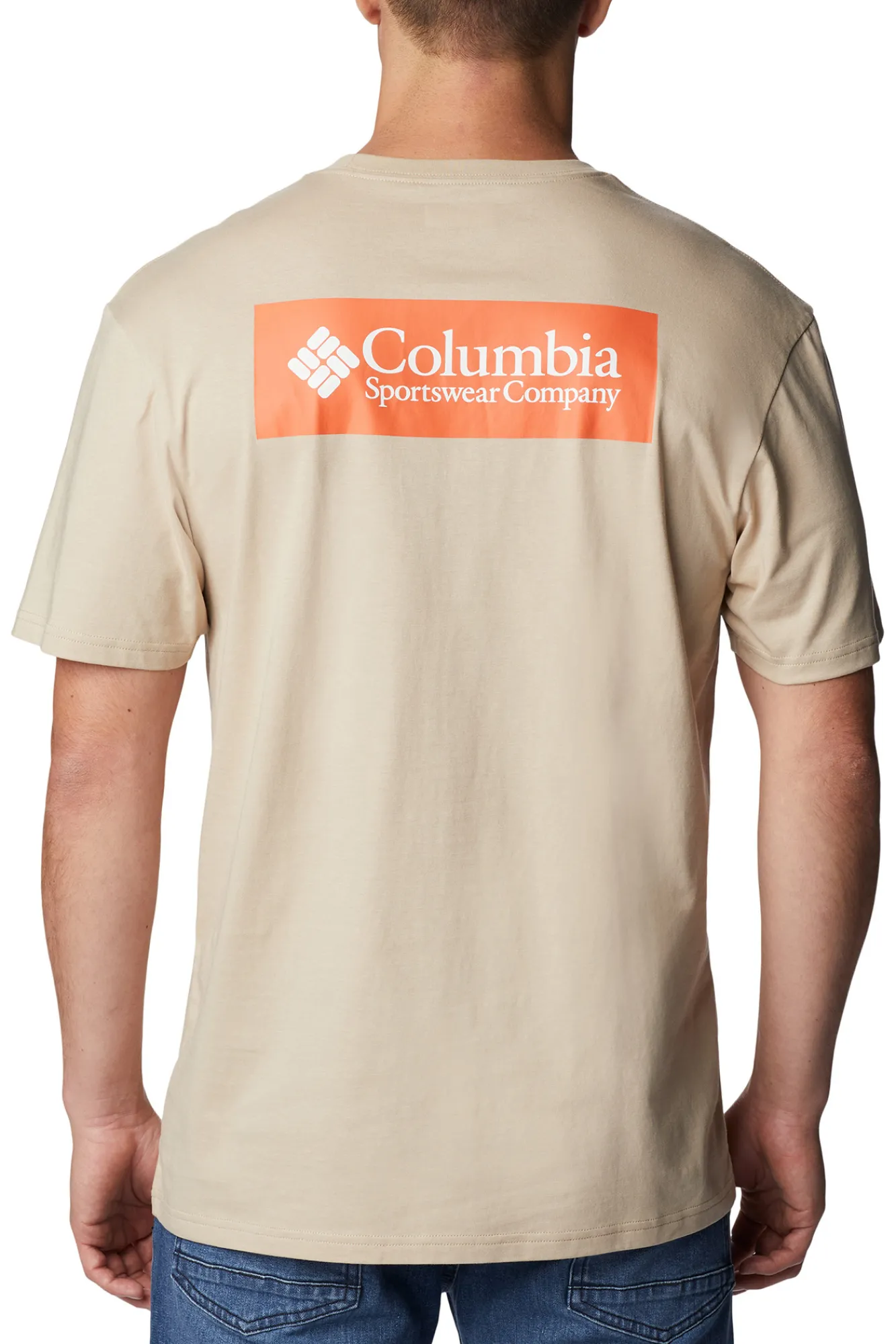Columbia Camiseta De Manga Corta North Cascades™ Para Hombre Beige Hot