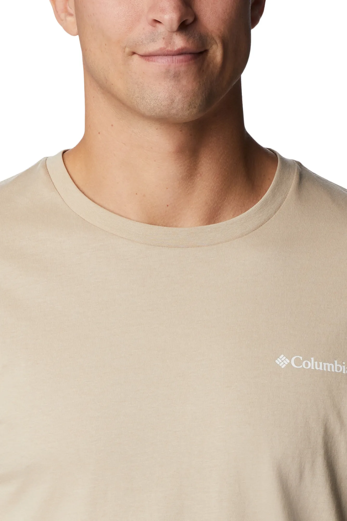 Columbia Camiseta De Manga Corta North Cascades™ Para Hombre Beige Hot