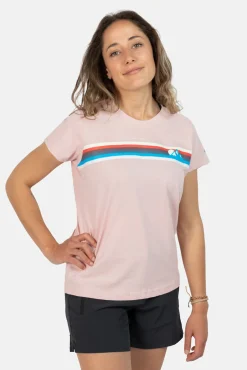 Izas Camiseta De Manga Corta De Algodon Abella Rosa New