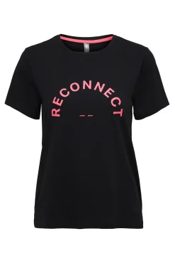 Only Play Camiseta Entrenamiento Manga Corta Negro Discount