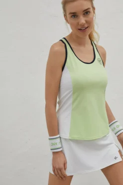 Dash and Stars Camiseta Espalda Olimpica Verde