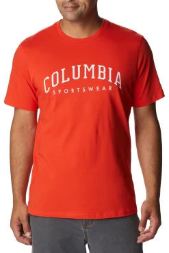 Columbia Camiseta Estampada De Manga Corta Rockaway River™ Para Hombre Rojo Outlet