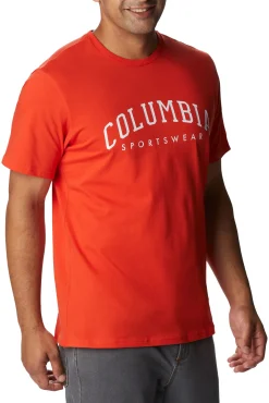 Columbia Camiseta Estampada De Manga Corta Rockaway River™ Para Hombre Rojo Outlet