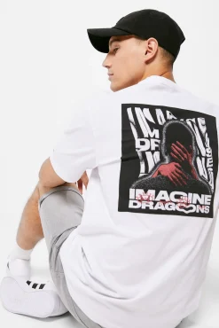 * Camiseta Imagine Dragons Hands Blanco Clearance